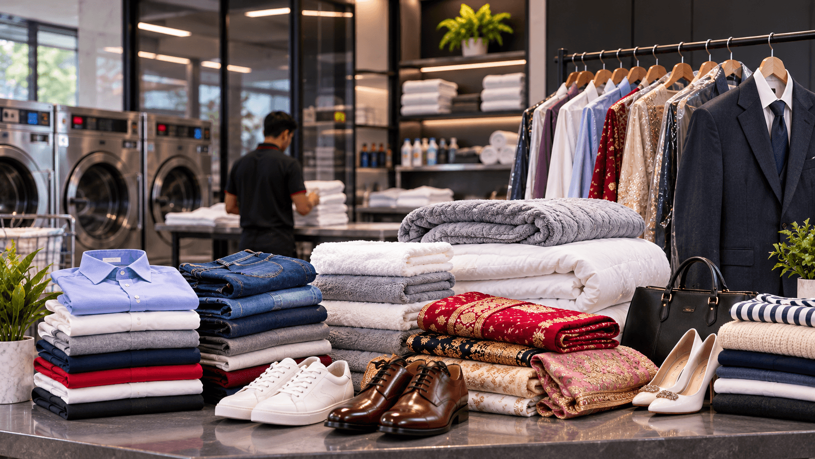 Turbo Laundry laundry and dry cleaning service in Rajajinagar, Bengaluru — shirts, jeans, sarees, suits, home linen, shoes and bags